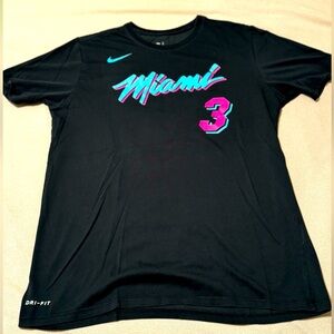 Nike Dwayne Wade Miami Heat Dri-Fit Large Tee